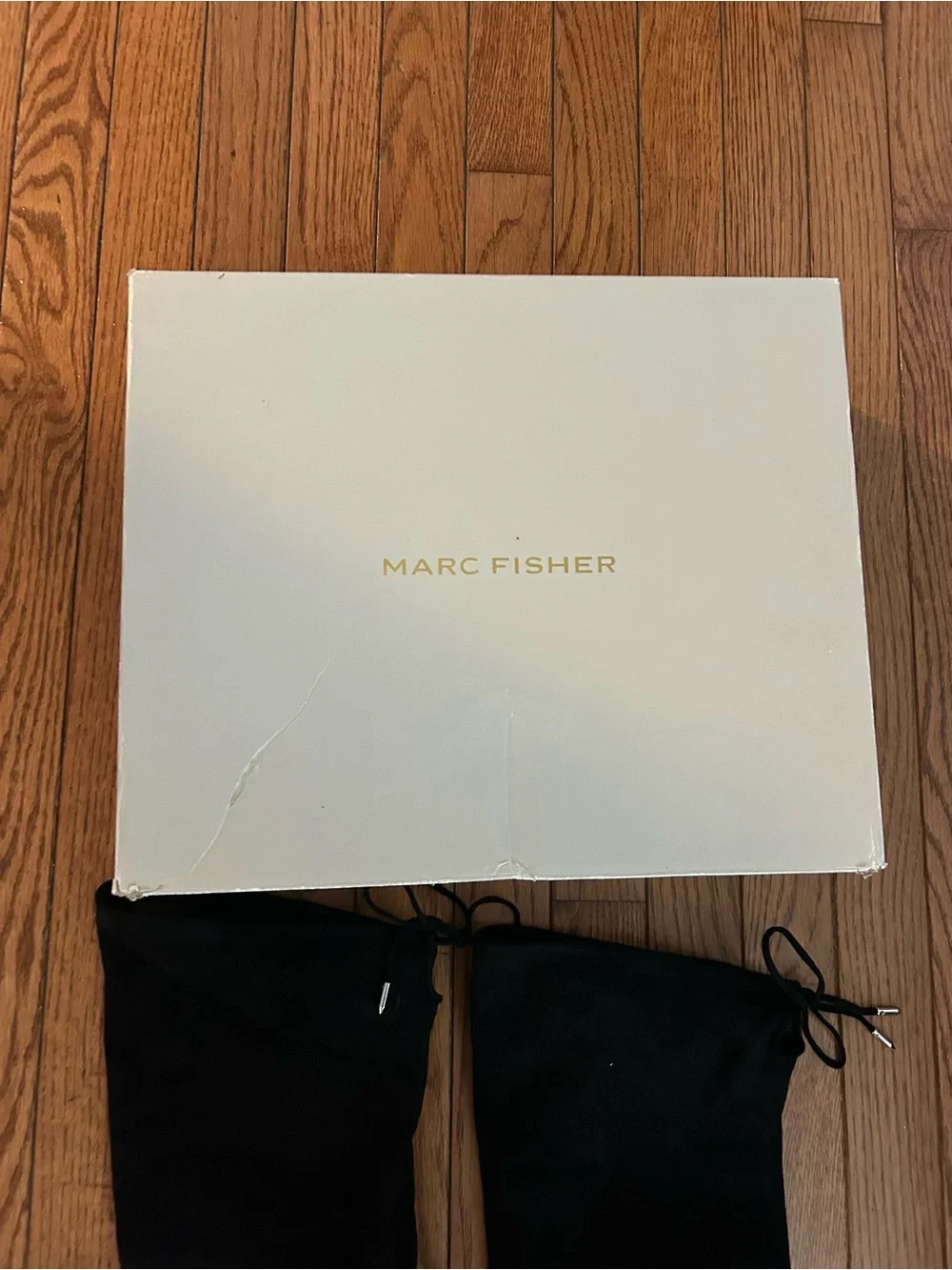 Marc Fisher Humor 2 over the knee, rounded toe, and rear tie detail size 8